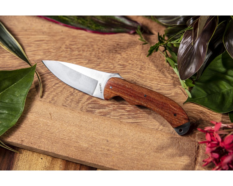 Couteau de chasse bois Satiné Rubané